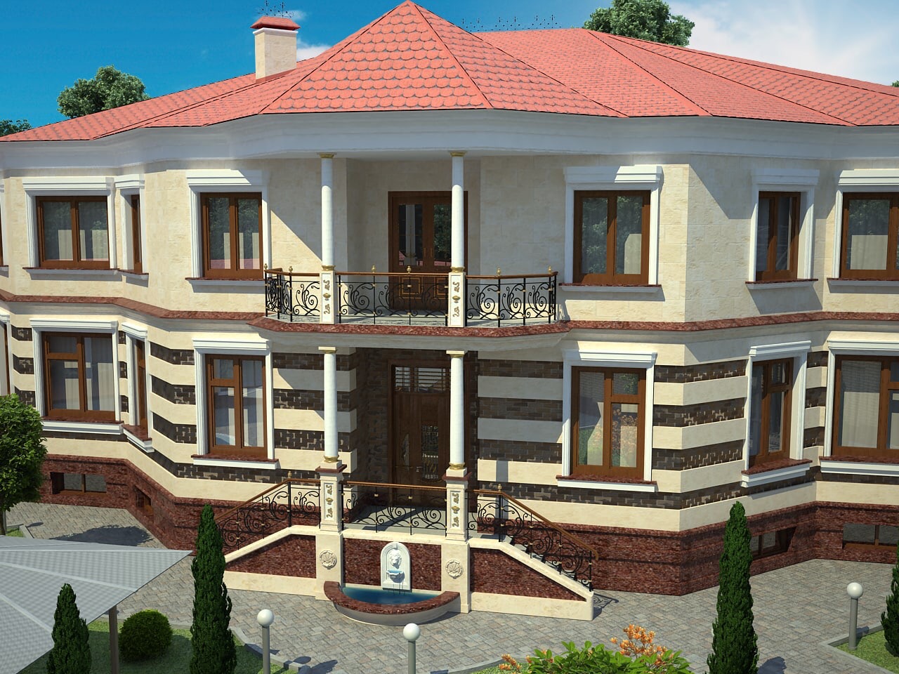 Узбекский дом проект двухэтажный