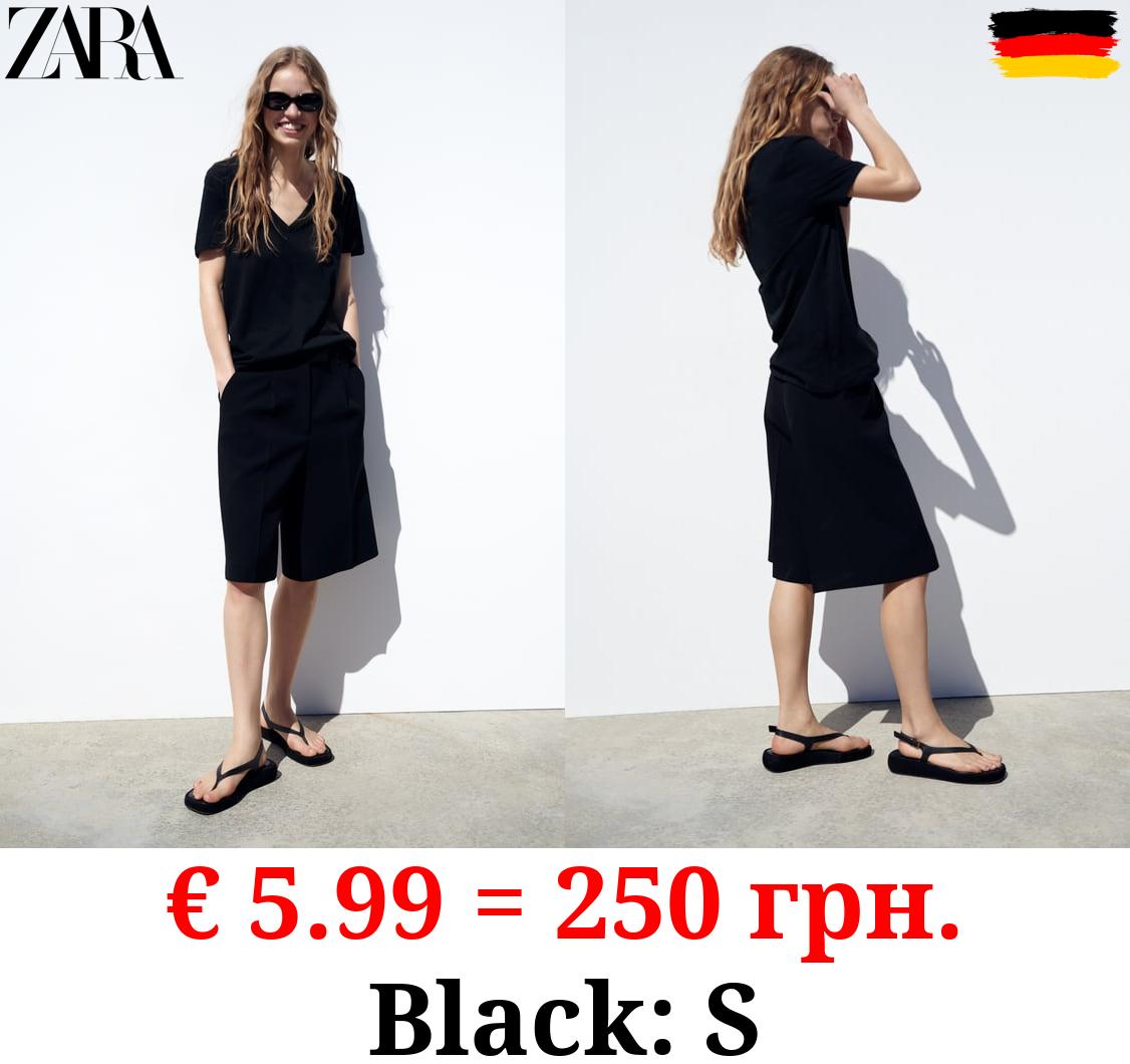 BASIC V-NECK COTTON T-SHIRT