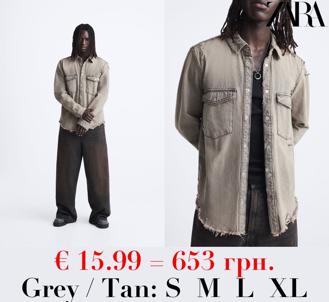 OVERDYED DENIM OVERSHIRT