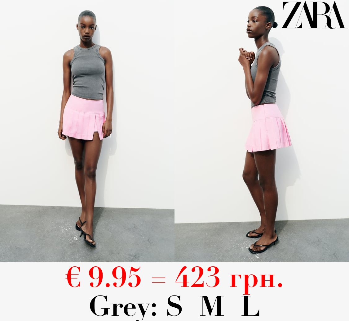 FADED-EFFECT RIB T-SHIRT