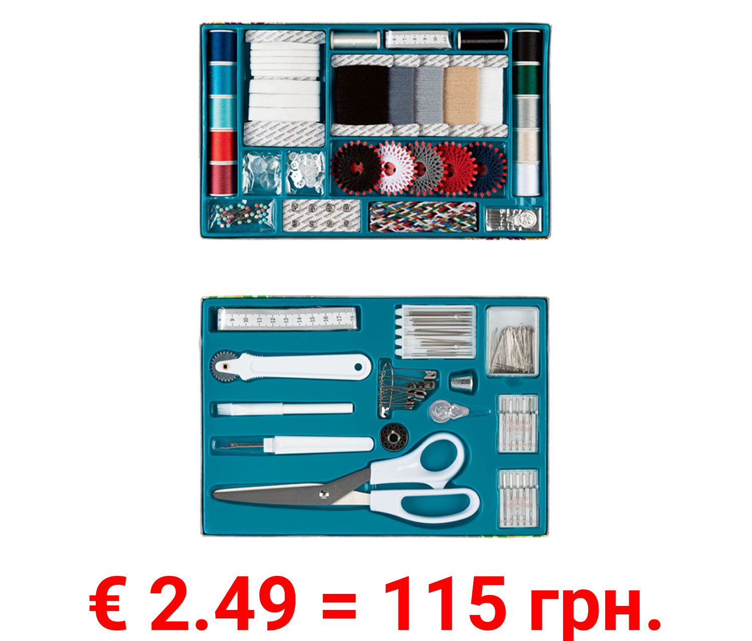 crelando® Nähbox Universal, 160-teilig / 96-teilig