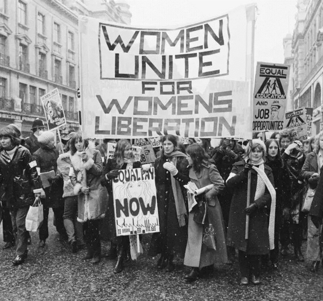 勞動婦女在街頭抗爭爭取到的，馬克思主義者也必然捍衛，並努力推動婦女解放事業的全面解放。//圖片來源：公共領域