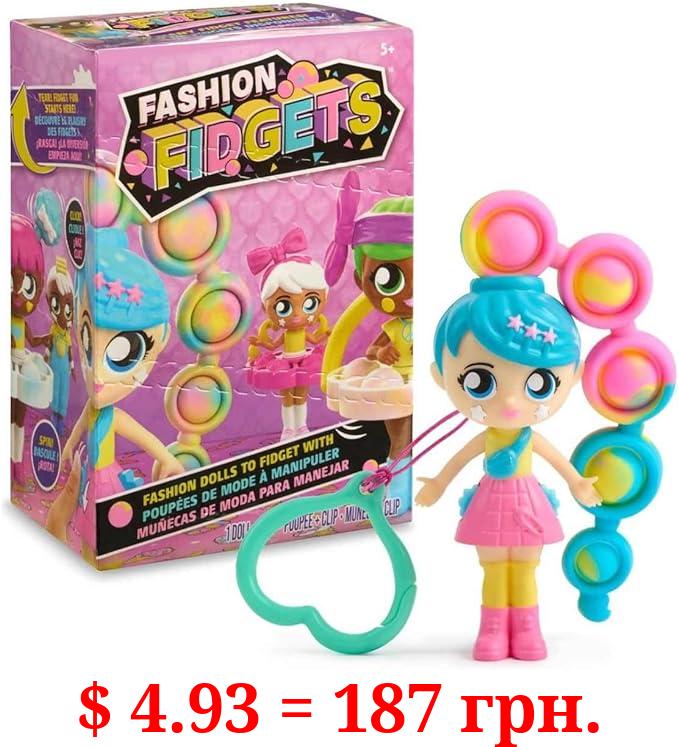 Fashion Fidgets Sensory Toy Dolls – Push Pop Fidget Toy Includes 1 Mystery Doll – Anxiety and Stress Relief for Kids