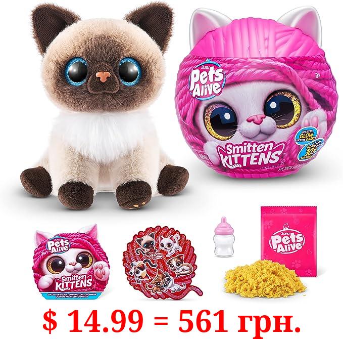 Pets Alive Smitten Kittens Surprise (Siamese Cat Mooloo) by ZURU Nurture Play Soft Toy Unboxing Adopt Interactive 10 Sounds