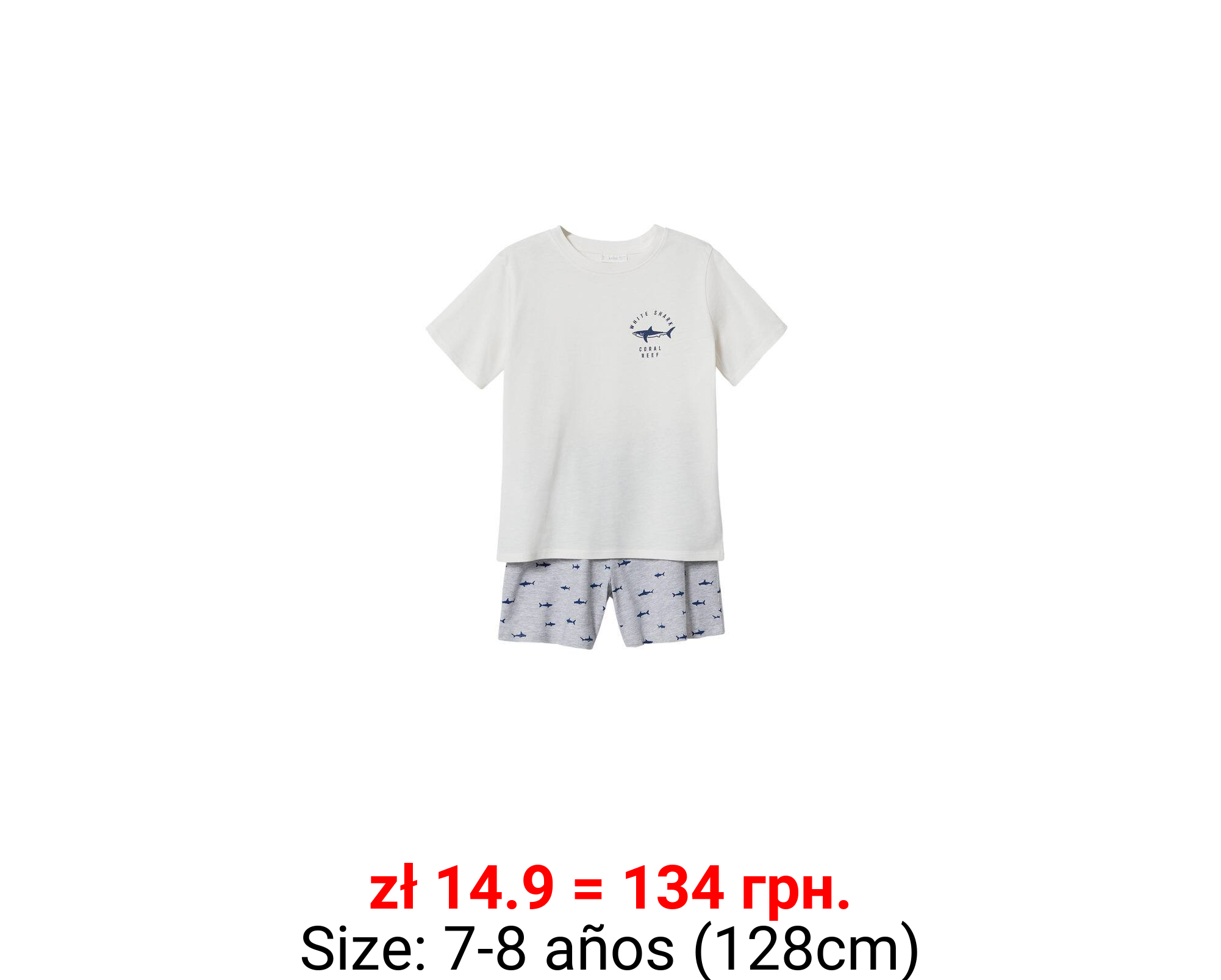 Pijama corto algodón