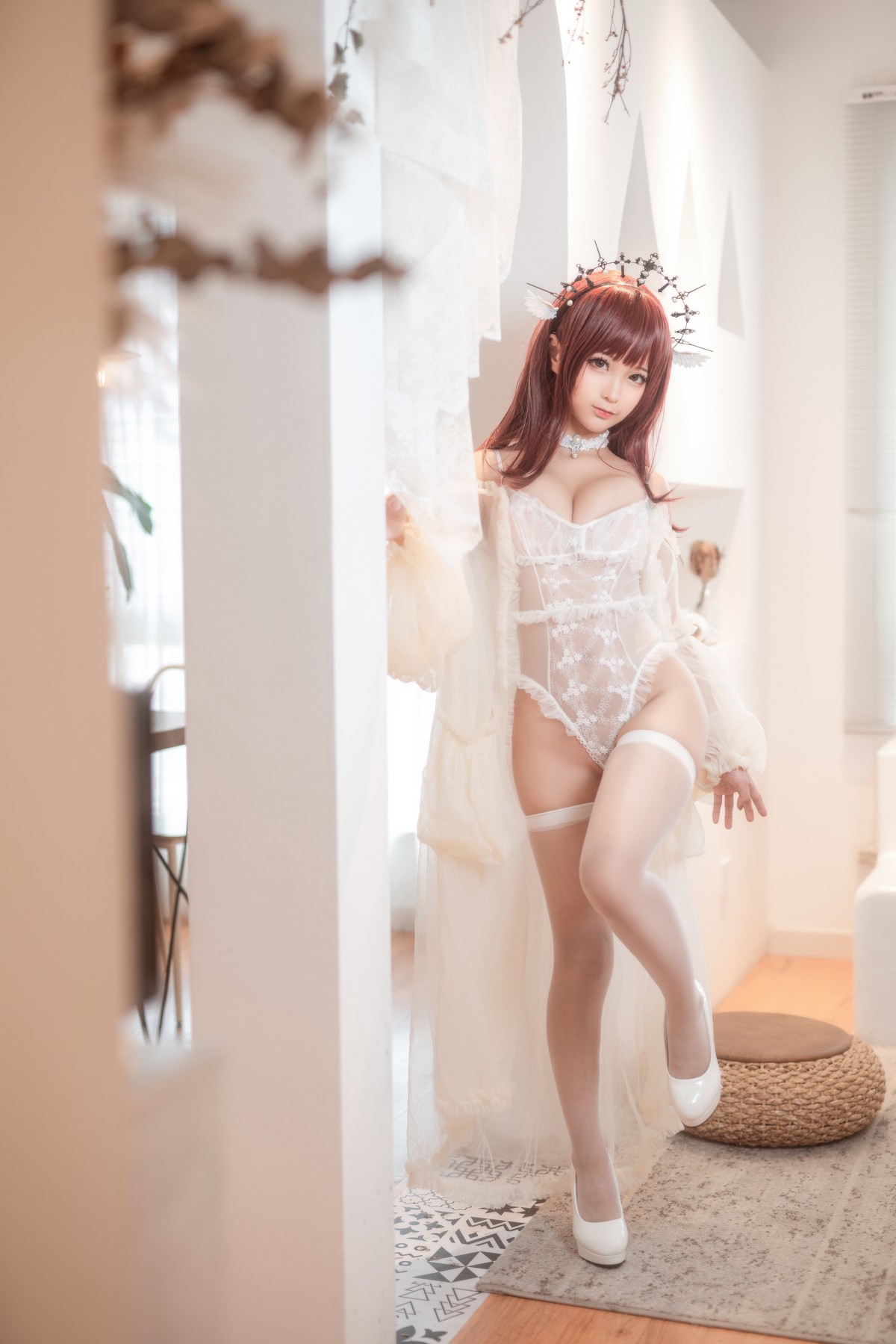 Cosplay 蠢沫沫 Chunmomo 沫沫真爱版 天使本-火天使 33