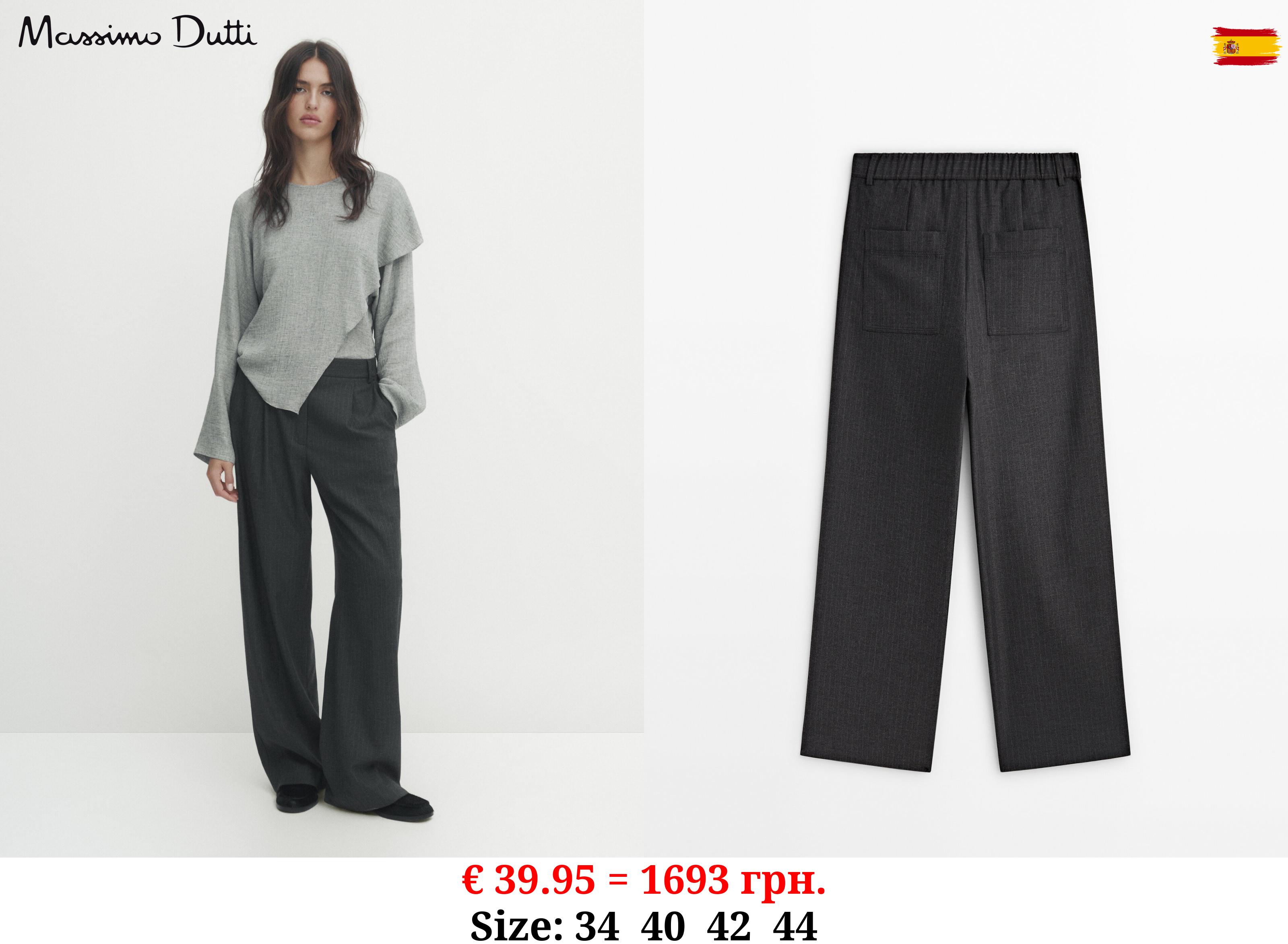 Darted pinstripe jogger trousers GREY