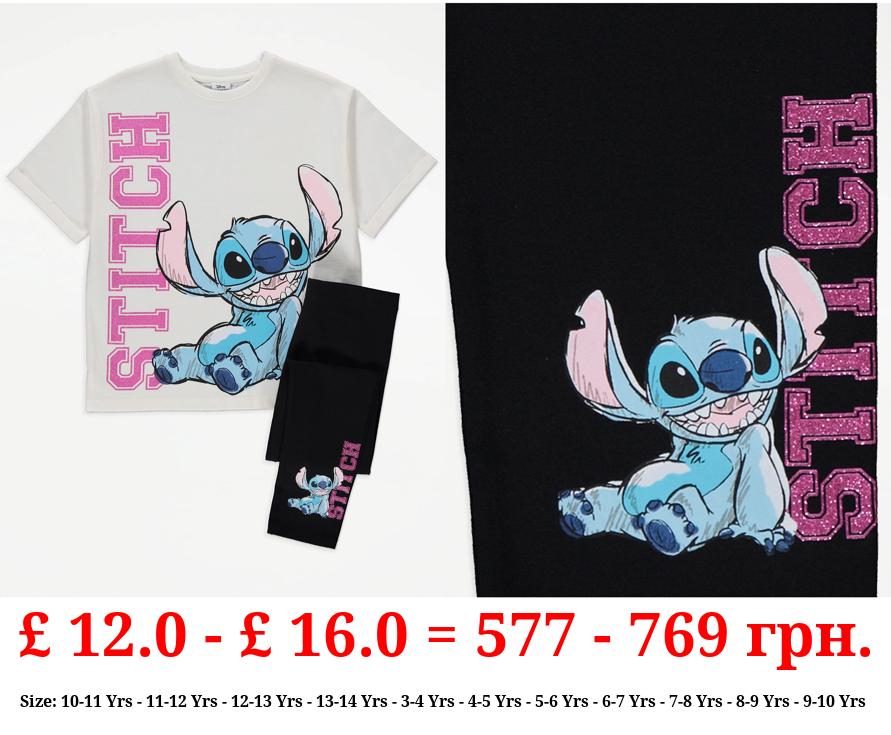Disney Lilo & Stitch Graphic T-Shirt and Leggings Outfit