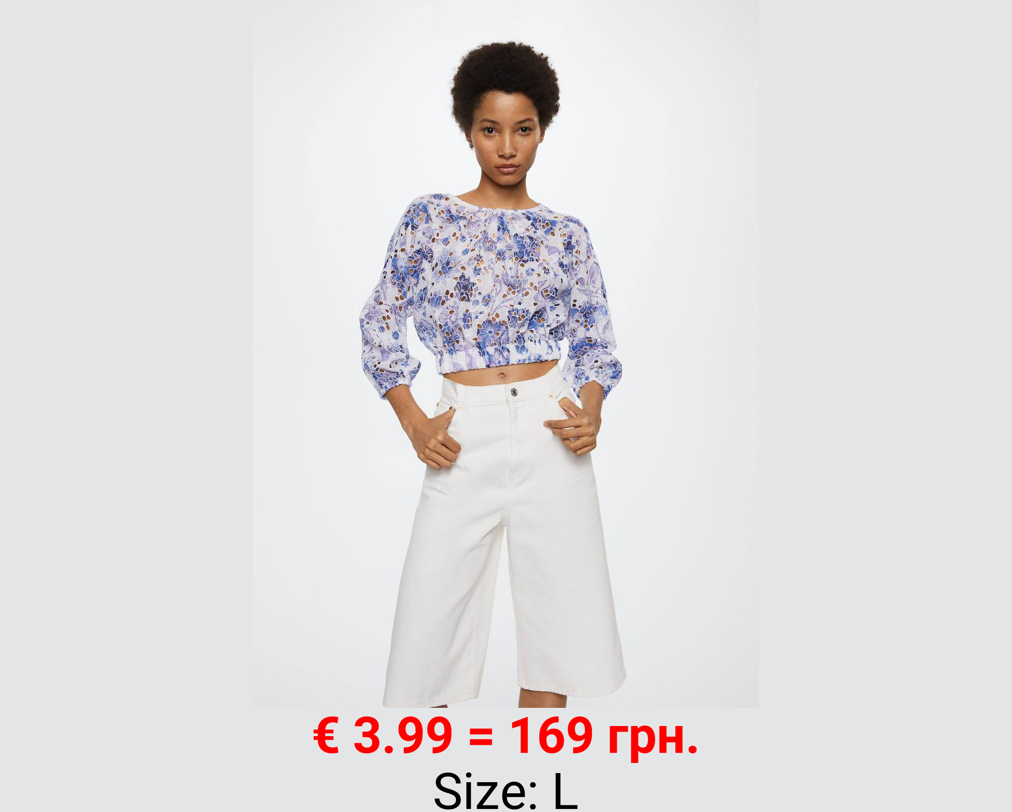 Blusa detalles calados