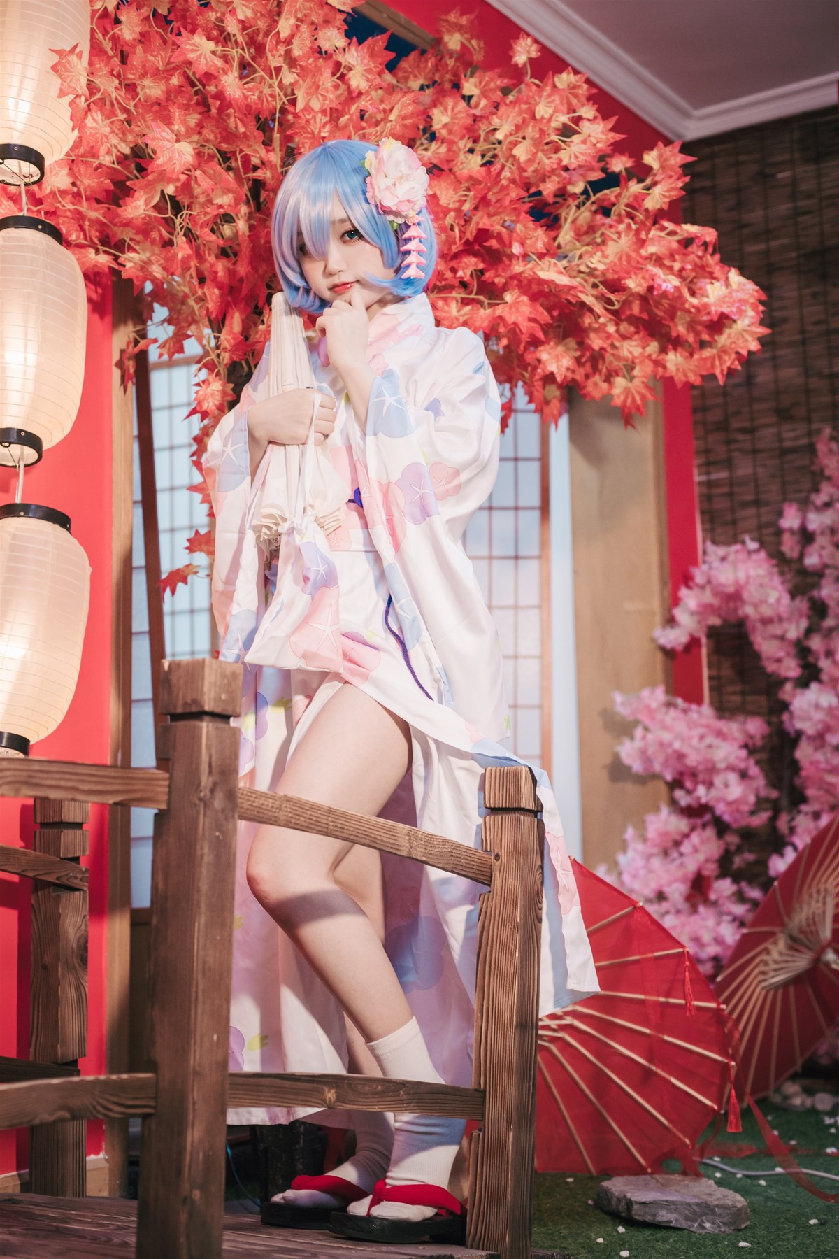 Cosplay 神沢永莉 蕾姆和风 6