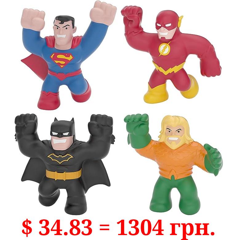 Heroes of Goo Jit Zu Licensed DC - 4 Pack - Aquaman, Batman, Superman and The Flash
