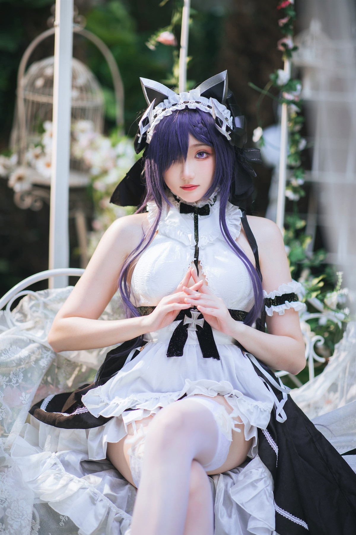 Cosplay 瓜希酱 碧蓝航线 奥古斯特女仆 21