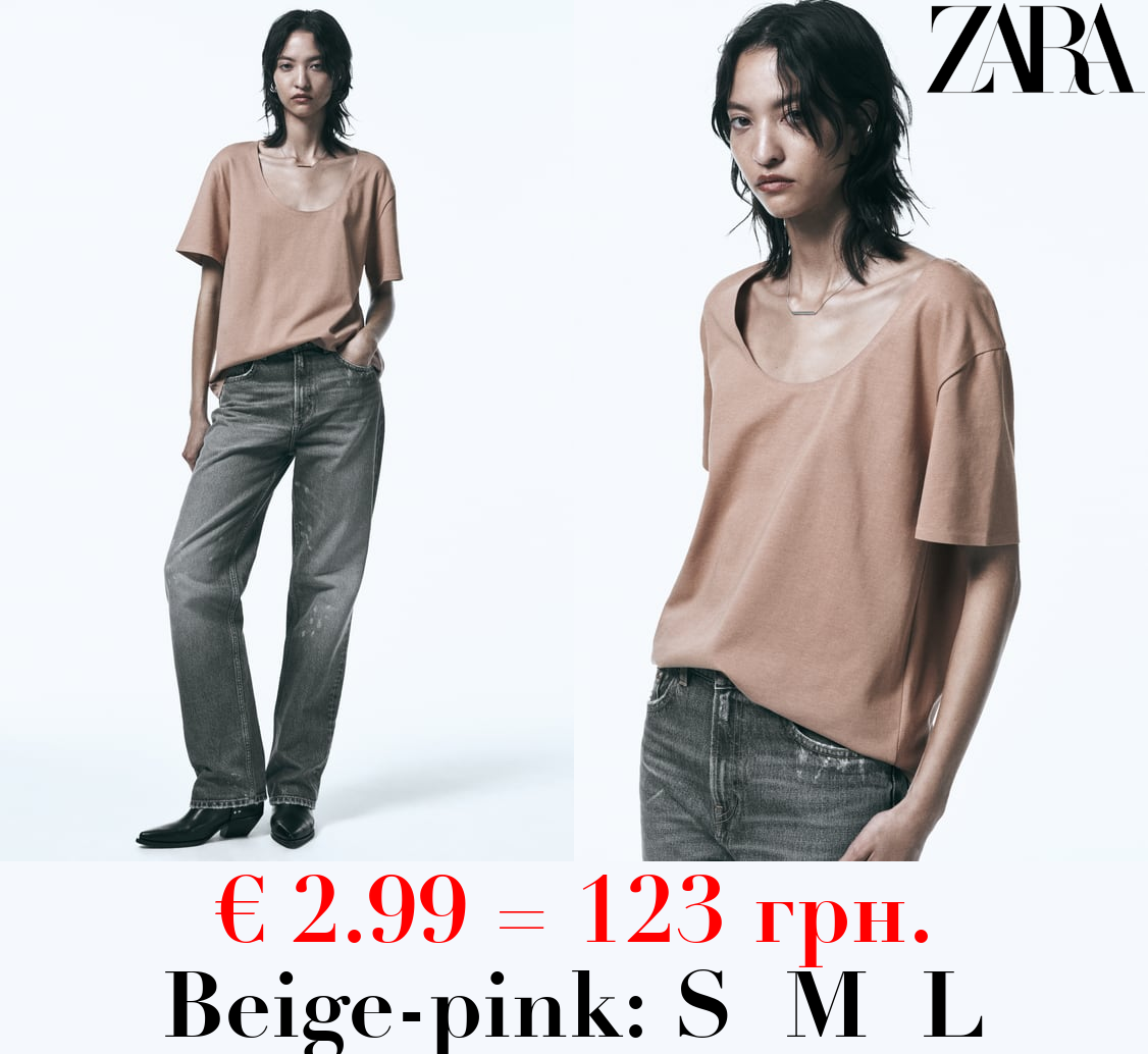 T-SHIRT WITH INVISIBLE FINISH