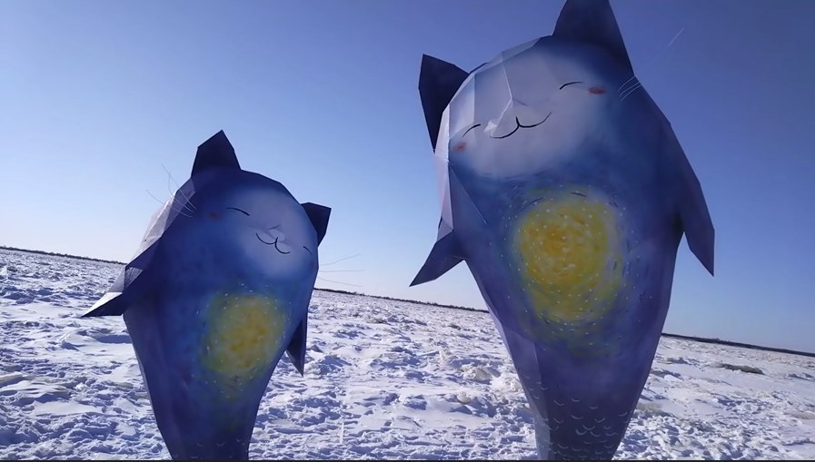 Рыбо-котики на льду Амура (Наречие 2023)