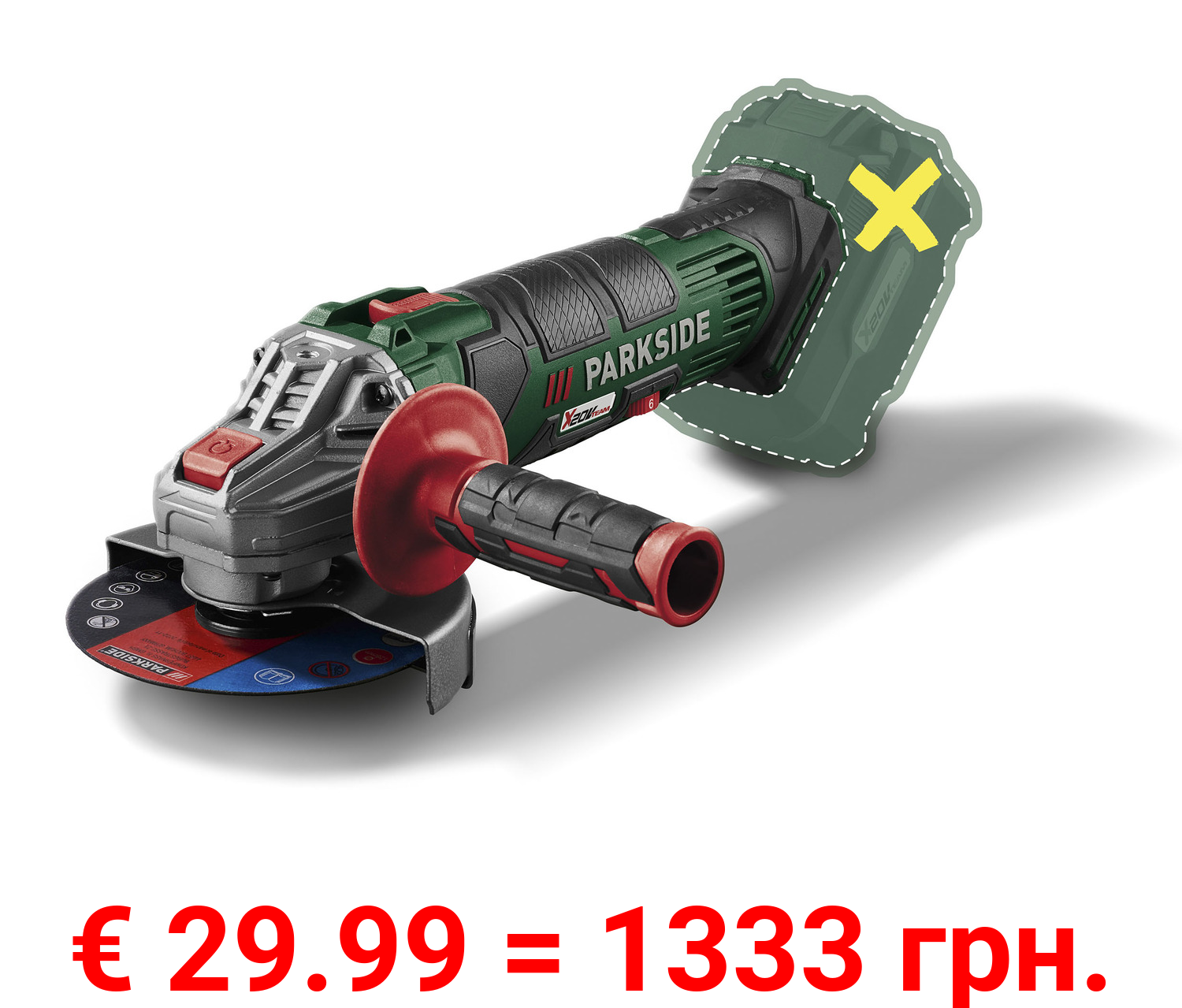 PARKSIDE® 20 V Akku-Winkelschleifer »PWSA 20-Li F4«, ohne Akku und Ladegerät