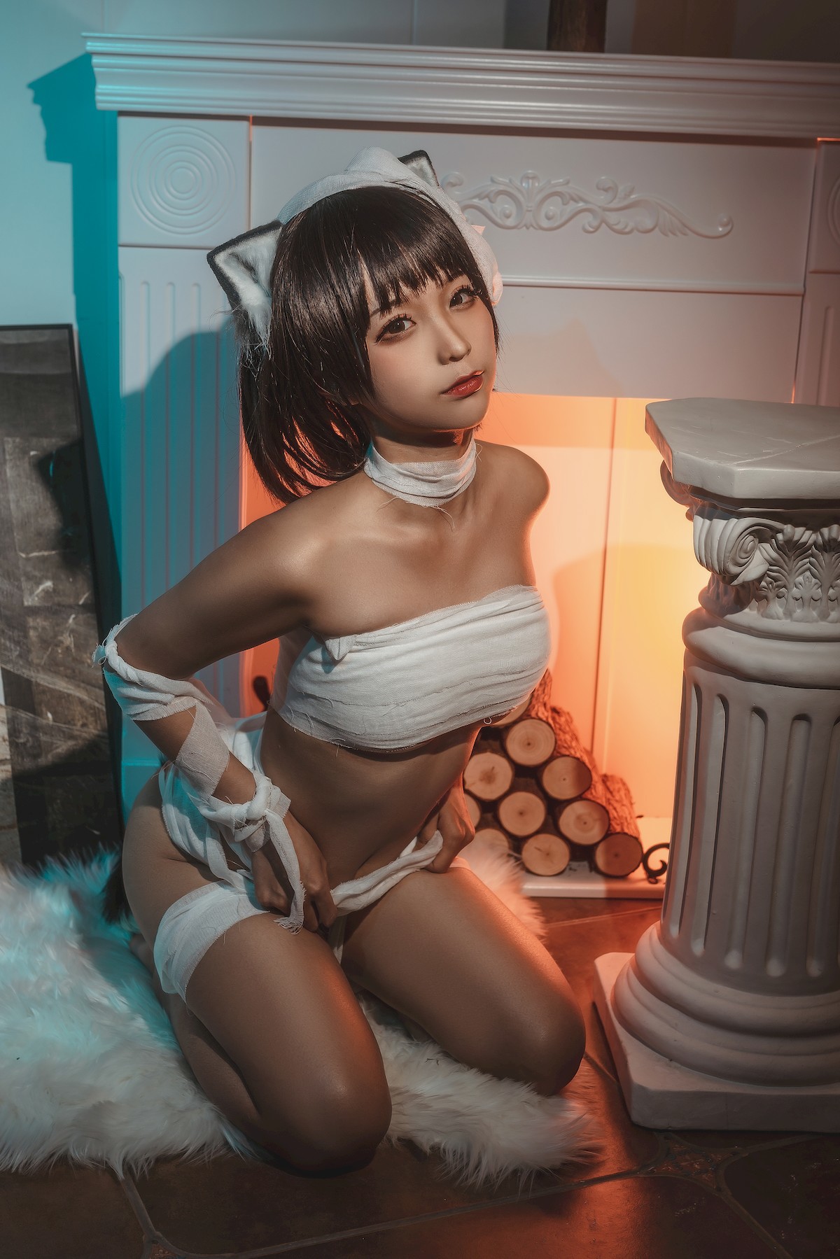 蠢沫沫 Cosplay 绷带猫 13