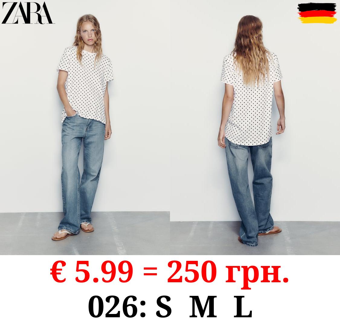 BASIC T-SHIRT WITH ASYMMETRIC HEM