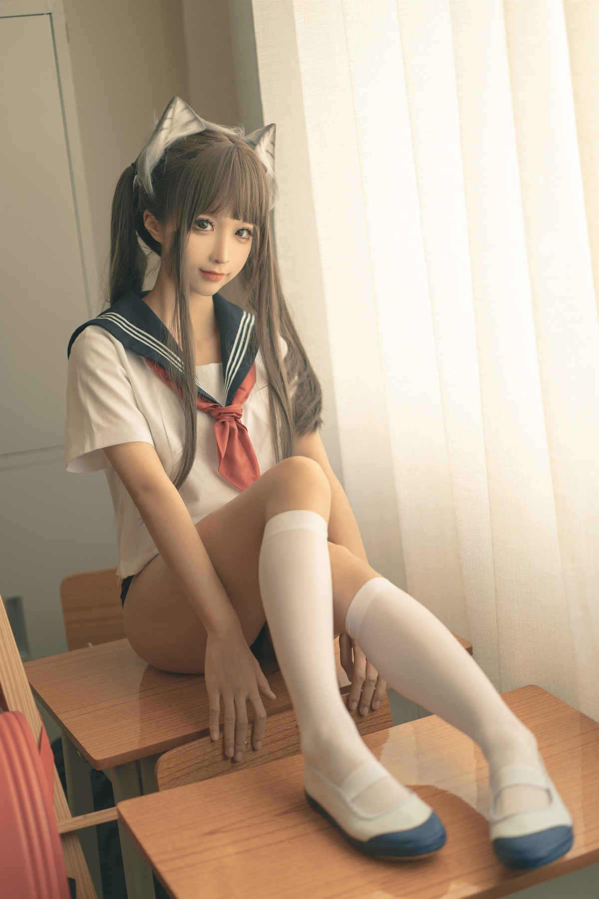 蠢沫沫 Cosplay 放学后 17