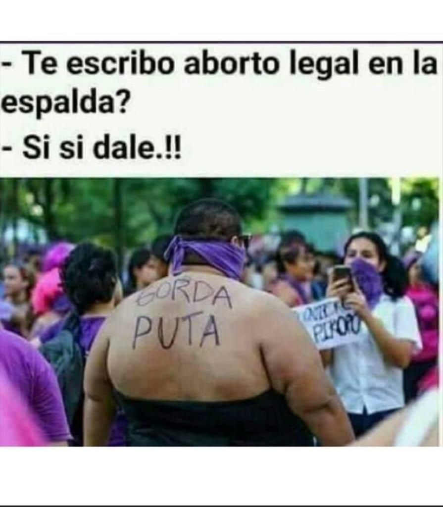 Aborto legal en su espalda