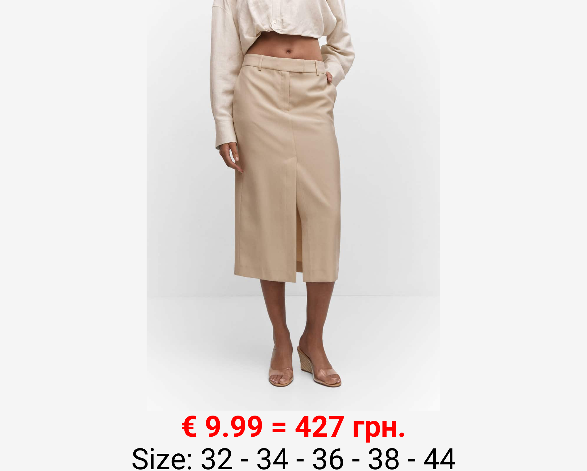 Falda lyocell abertura