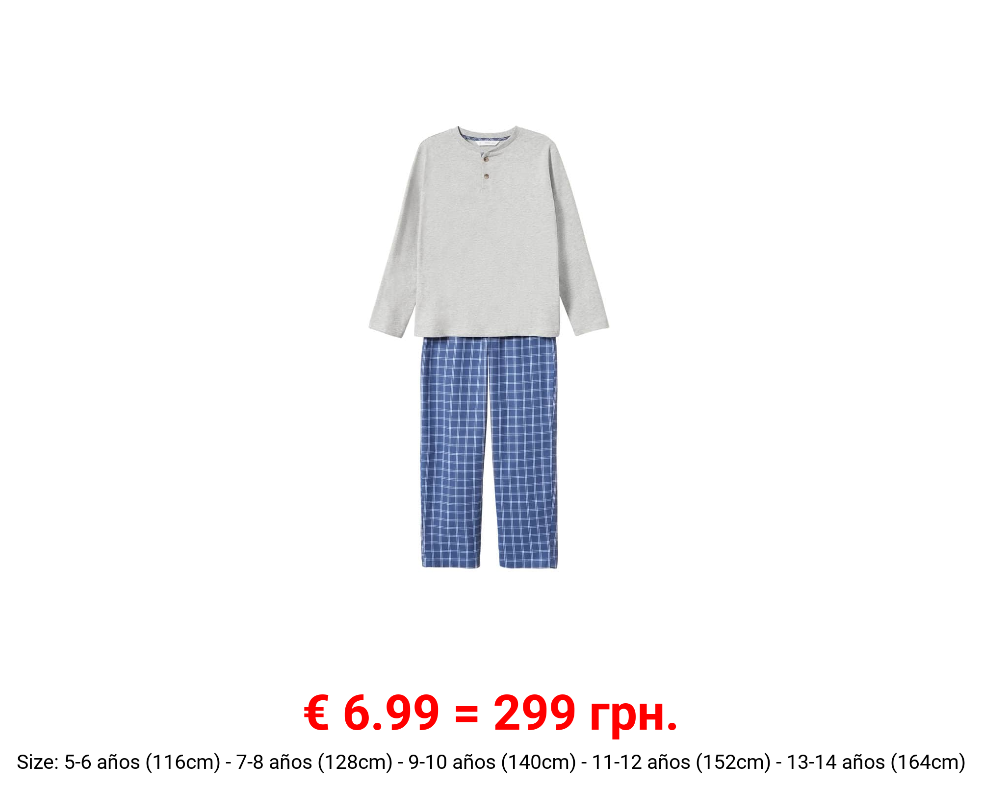 Pijama largo algodón