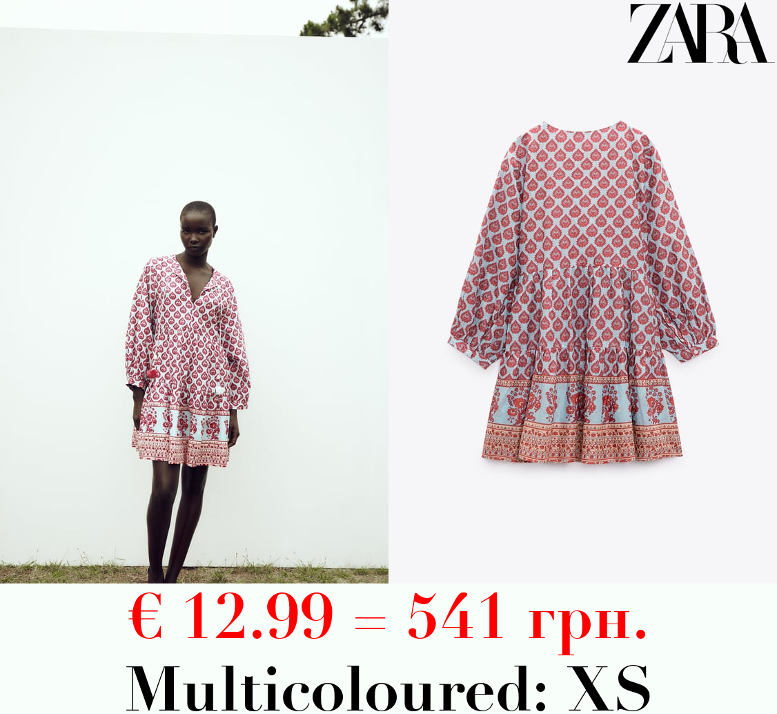 OVERSIZED PRINTED DRESS