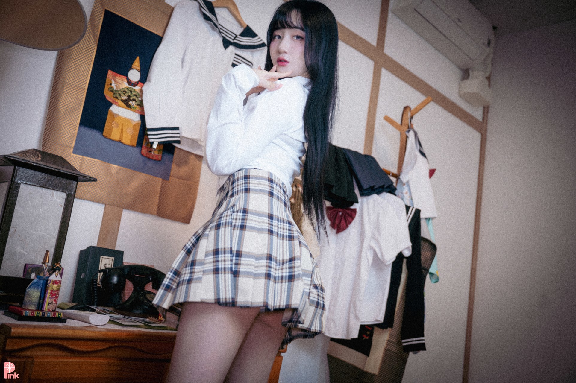 Han Jina 한지나, [PINK] 지나의 교복 생활 (Bright Ver) 3