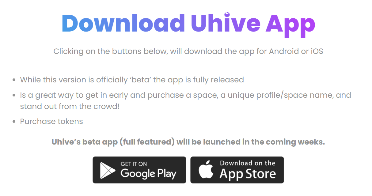 Uhive app