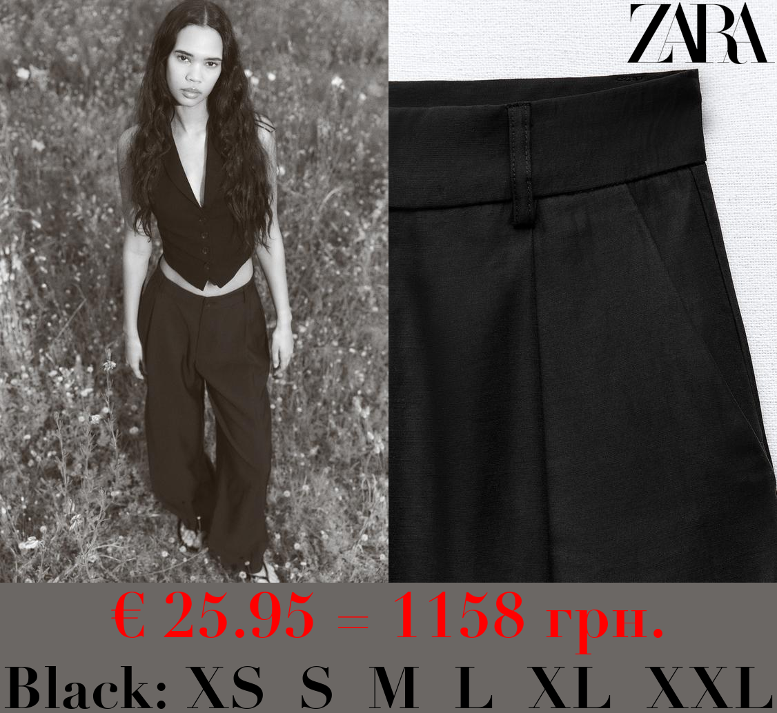 LOOSE-FITTING DARTED TROUSERS