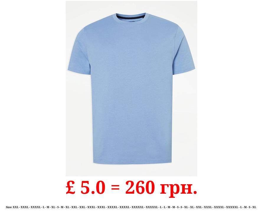 Blue Crew Neck T-Shirt