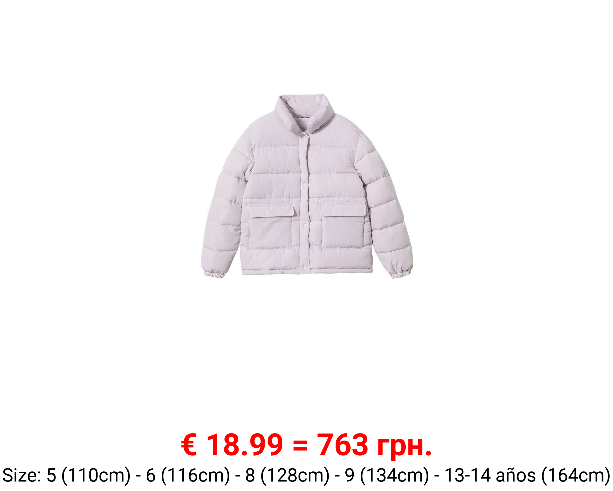 Anorak acolchado bolsillos