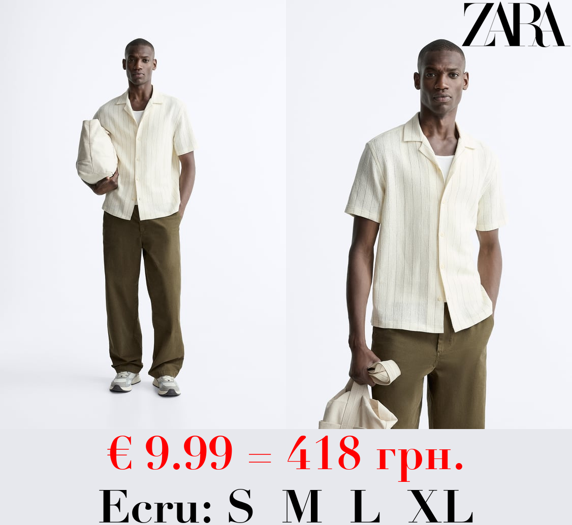 STRIPED TEXTURED SHIRT