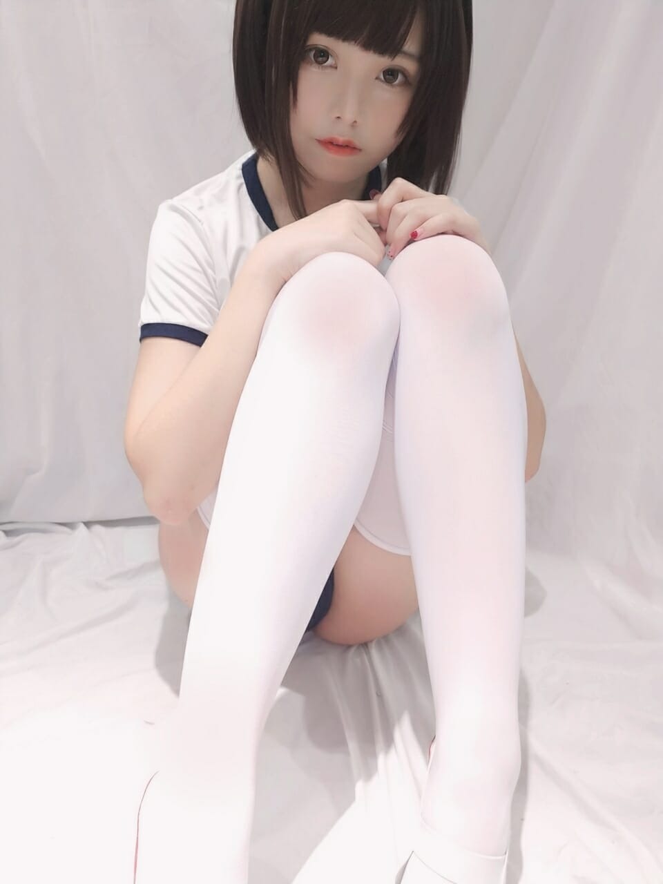 蜜汁猫裘-白色体操服[31P7V] 7