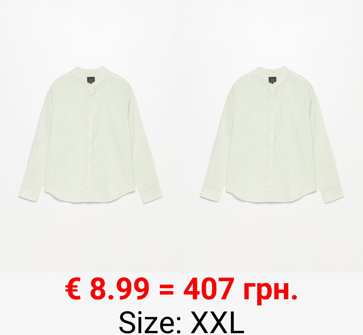 Linen-cotton blend shirt