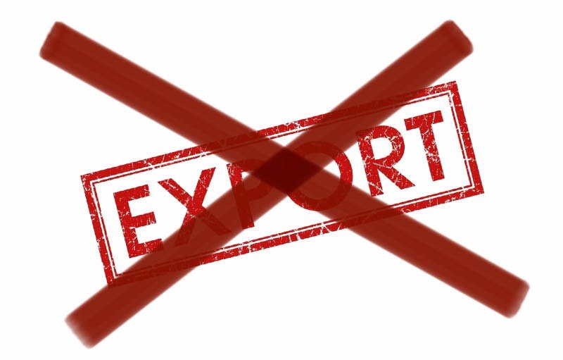 Экспорт запрещен