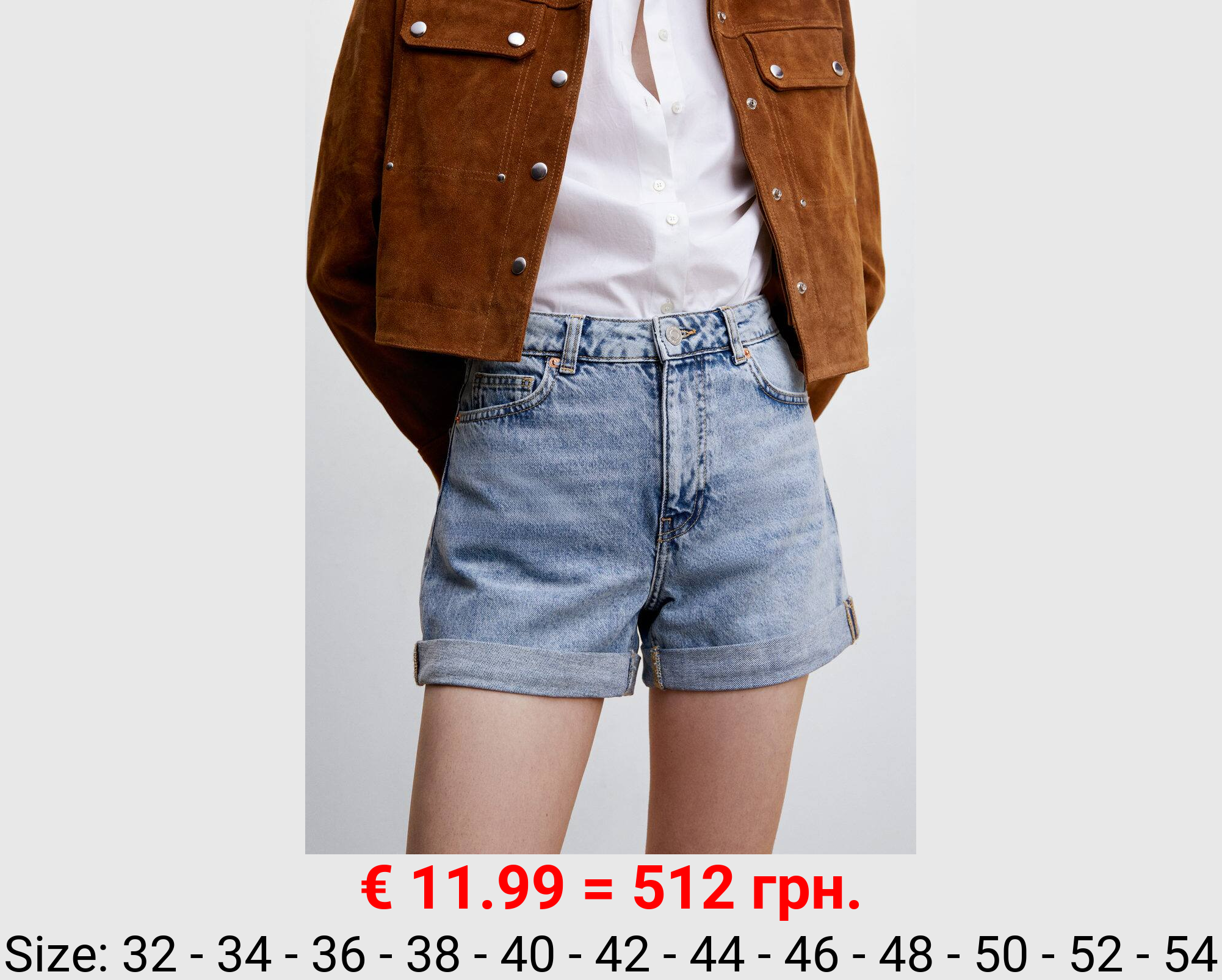 Shorts vaqueros mom-fit