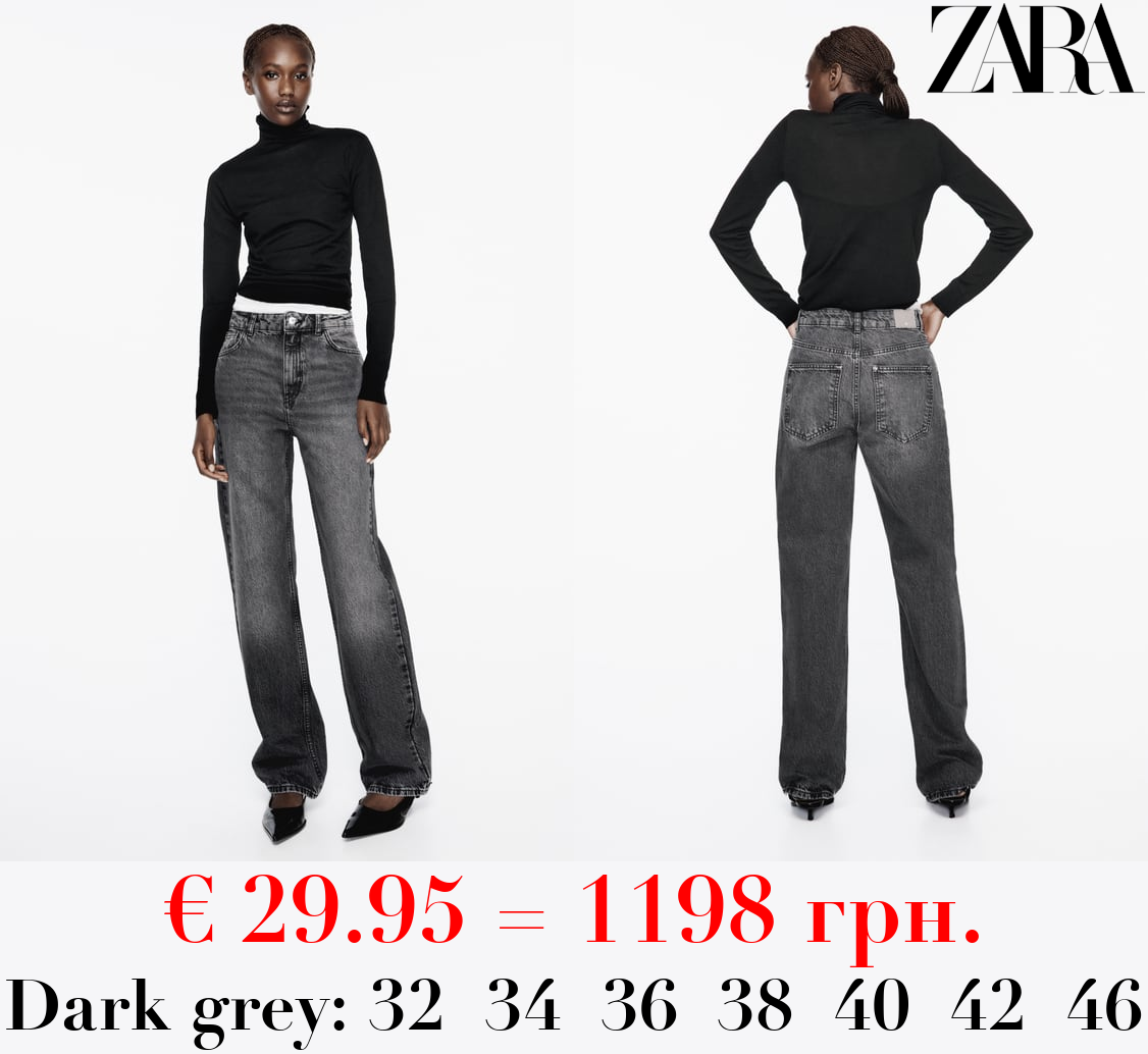 Z1975 STRAIGHT-FIT HIGH-WAIST LONG LENGTH JEANS