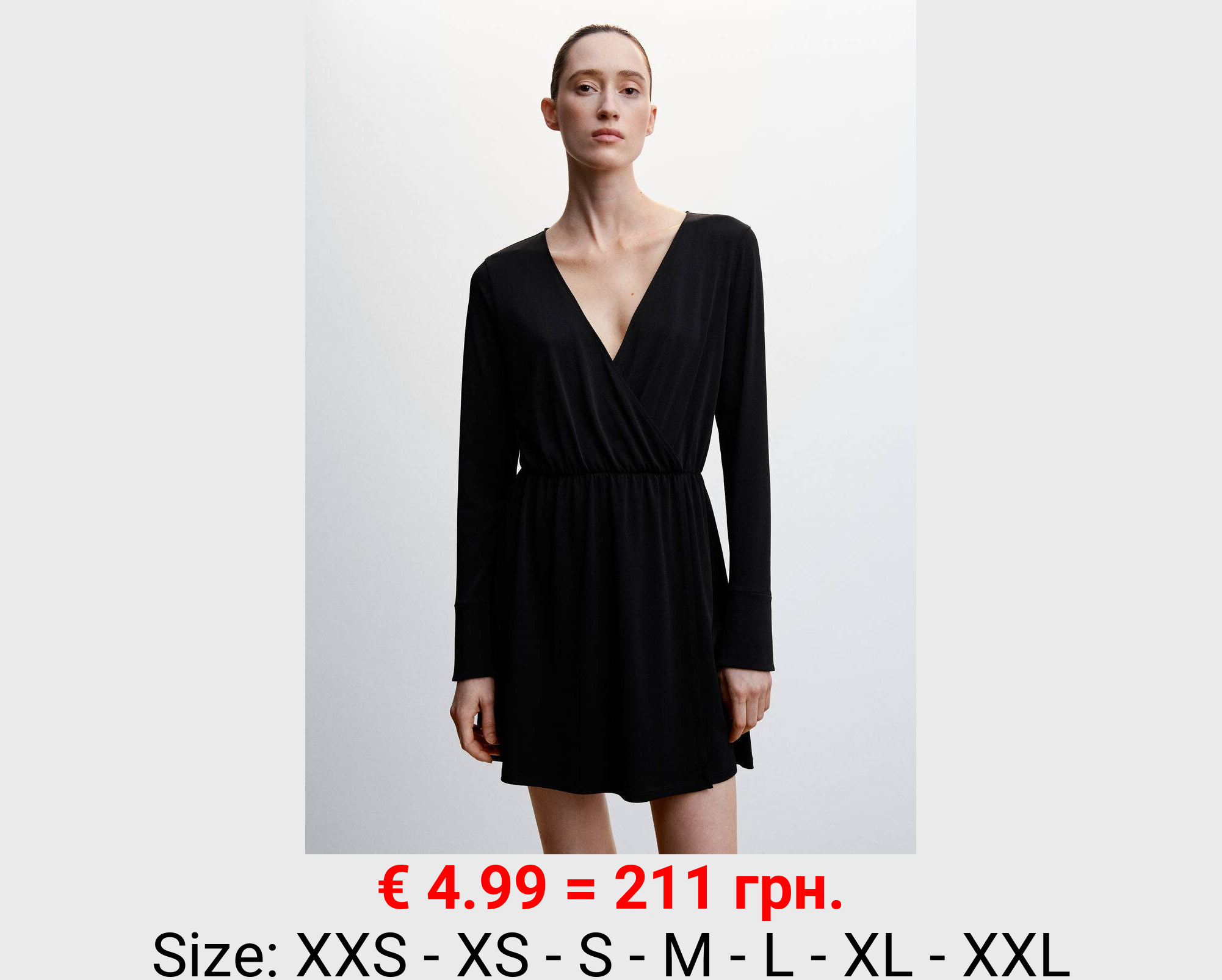 Vestido escote cruzado