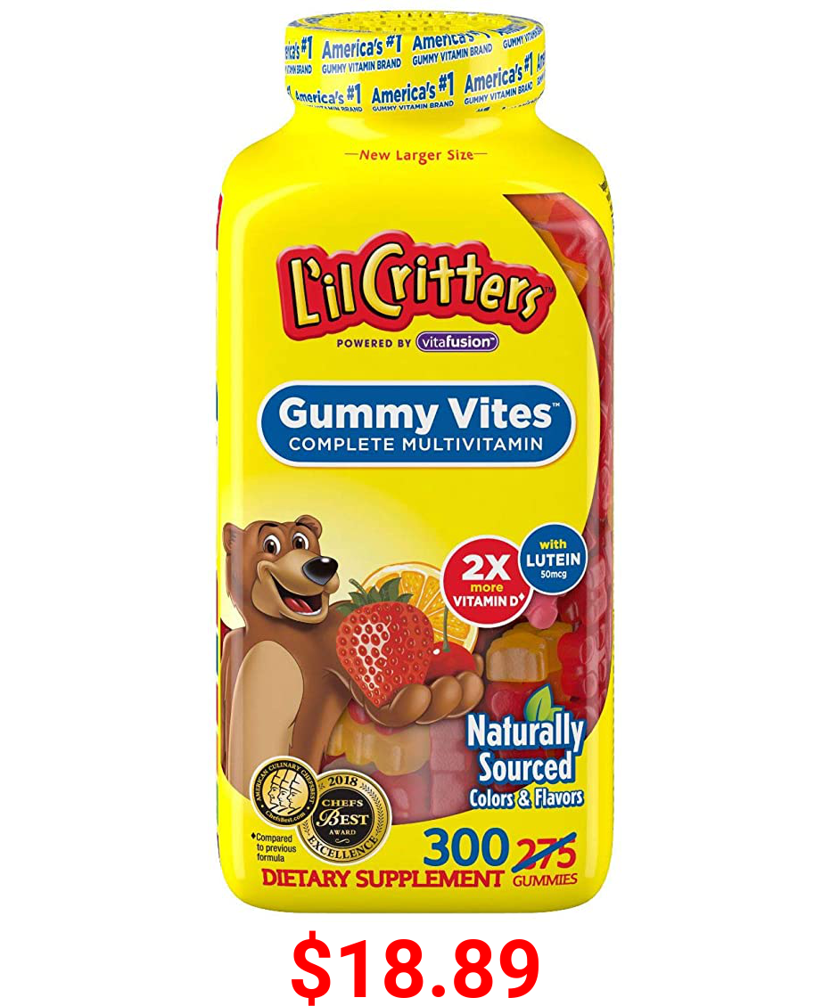 Lil Critters Gummy Vites Multi Vitamin & Mineral Formula, 275 Gummies