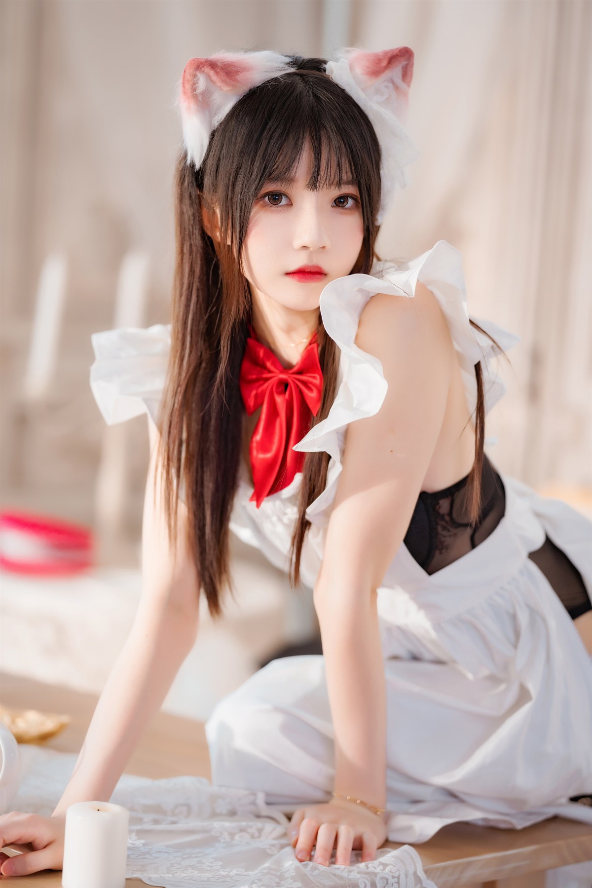 桜桃喵 Cosplay 长裙妹抖 45