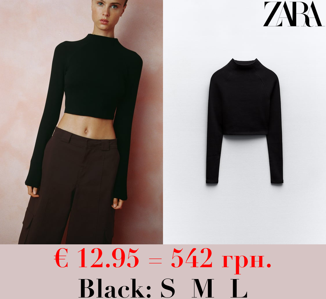 TOP WITH LONG RAGLAN SLEEVES