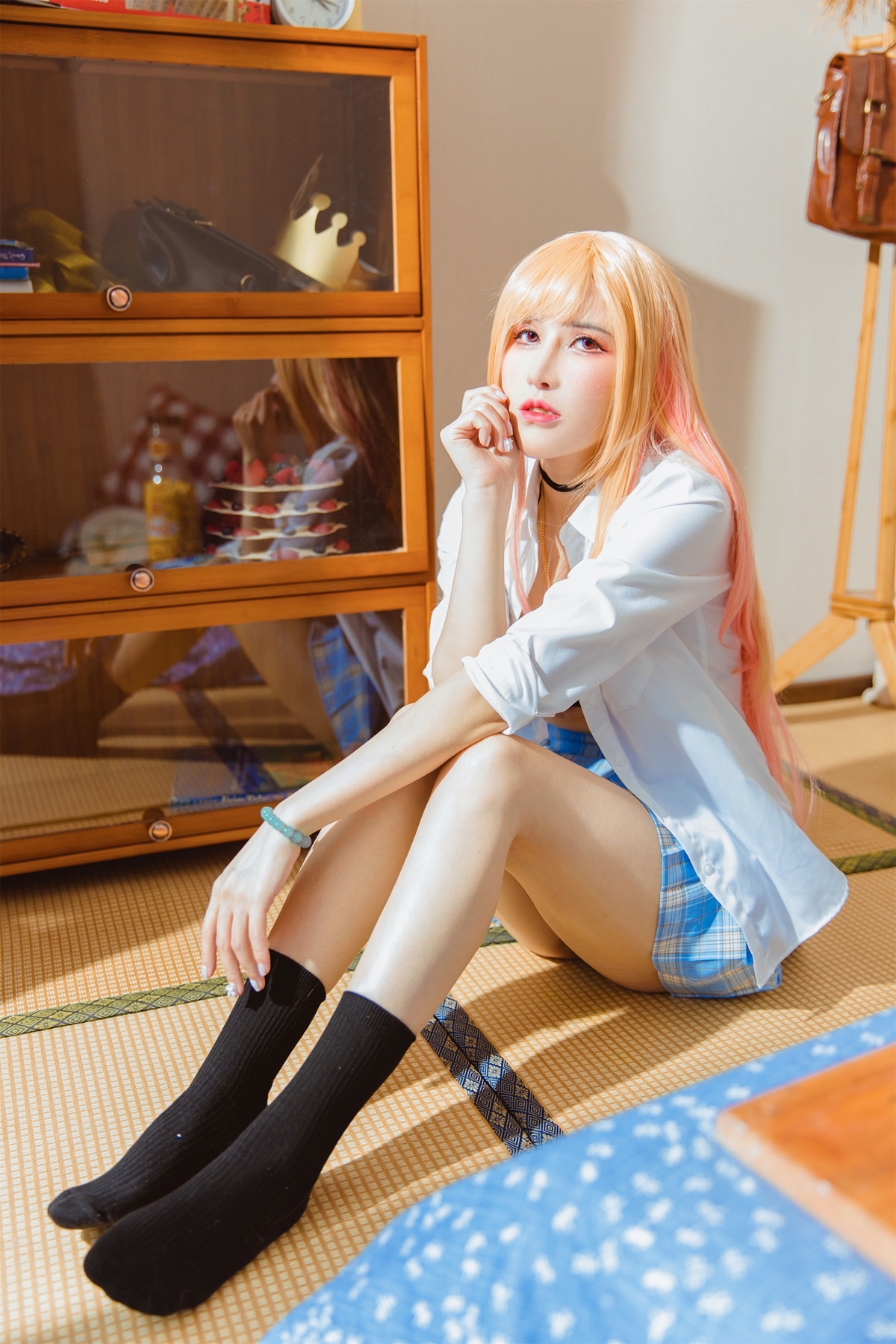 Cosplay 鹿八岁 更衣人偶坠入爱河 喜多川海梦 44