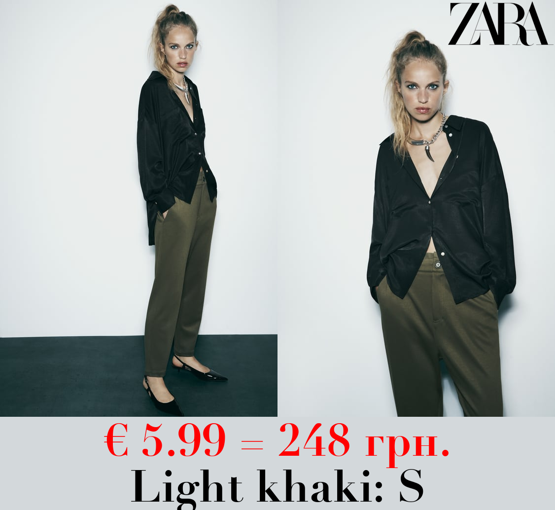 PAPERBAG CROPPED TROUSERS