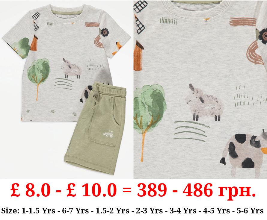 Farm T-Shirt and Shorts Outfit