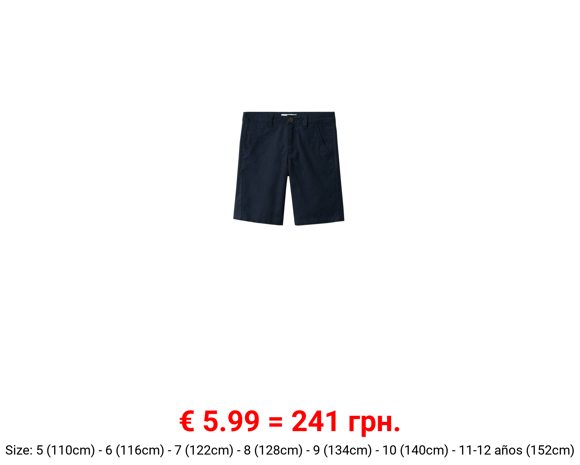 Bermudas algodón lino