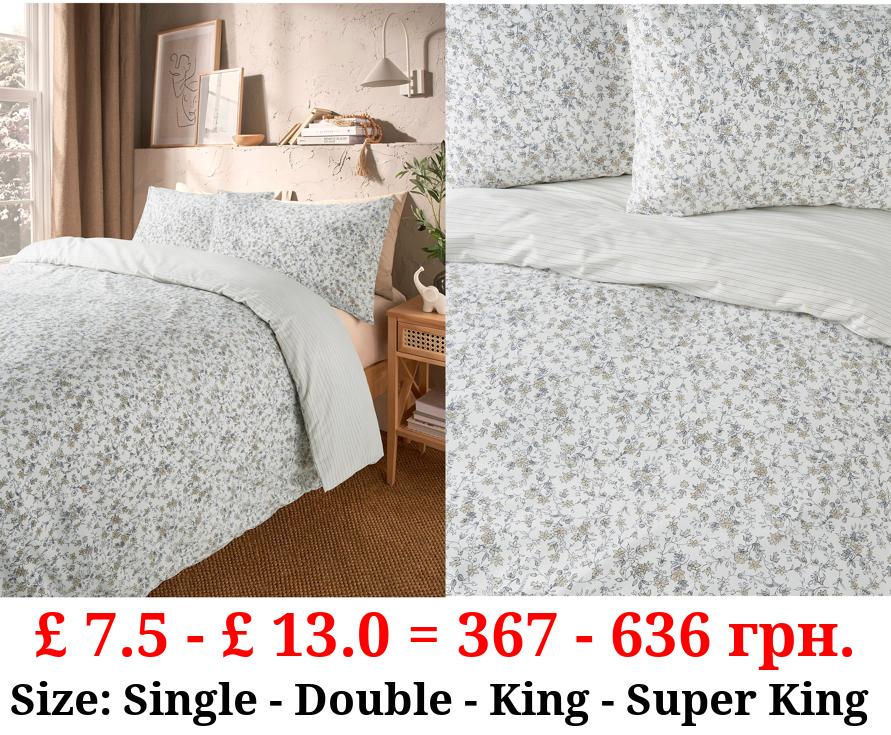 White Ditsy Trailing Floral Duvet Set