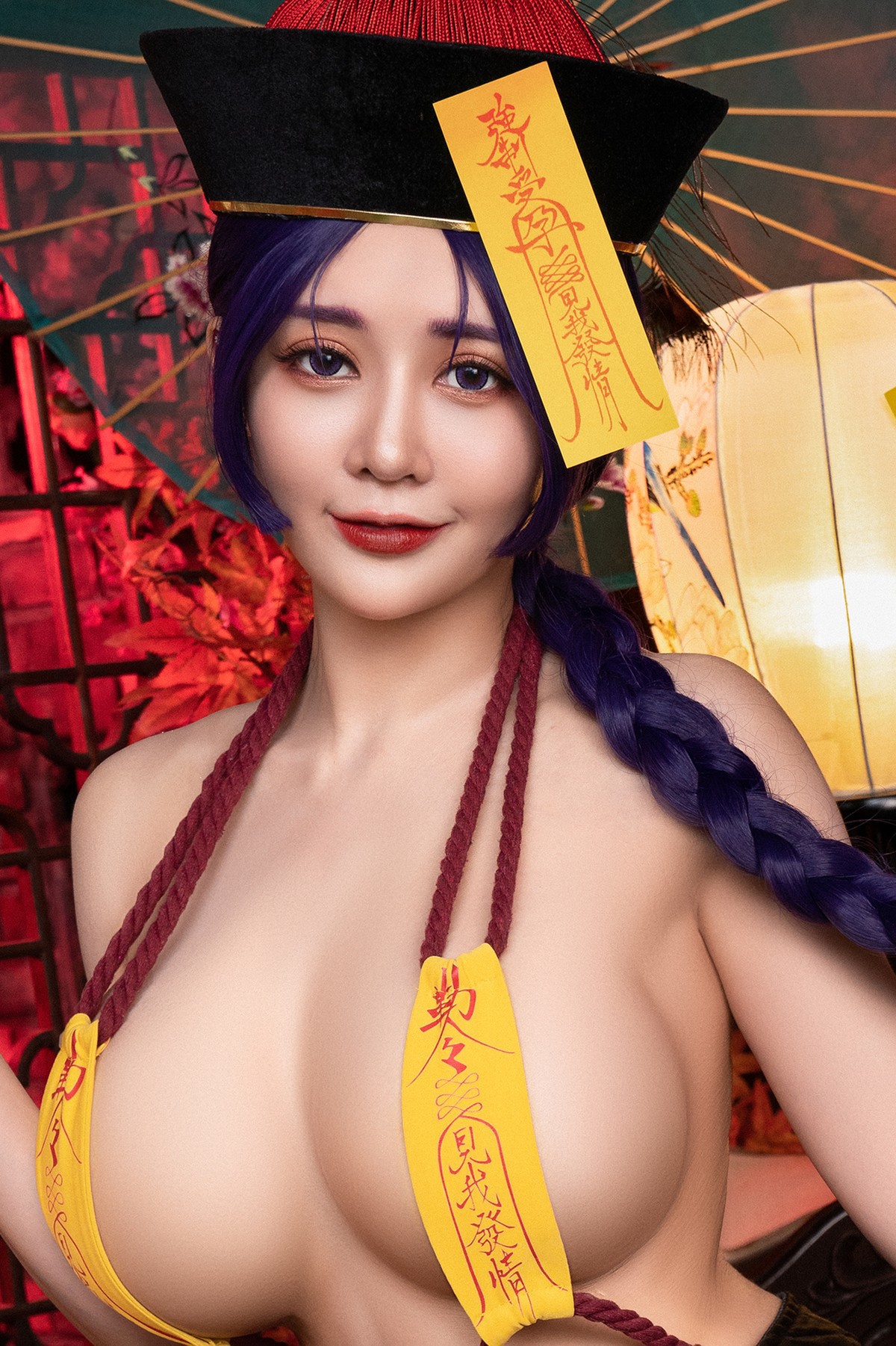 菰蒲風動縱斜影，殭屍奶光《安希》膣得液滿！見我發情——香希趕屍霊幻道士 X 最胸妖怪キョンシー Zombie sex folklore Set.02 22