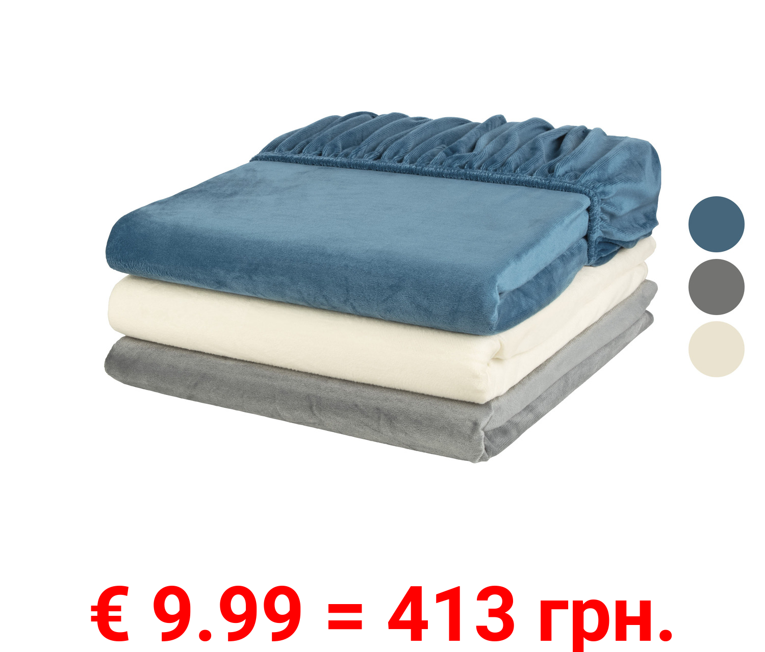 LIVARNO home Plüsch-Spannbettlaken, 140-160 x 200 cm