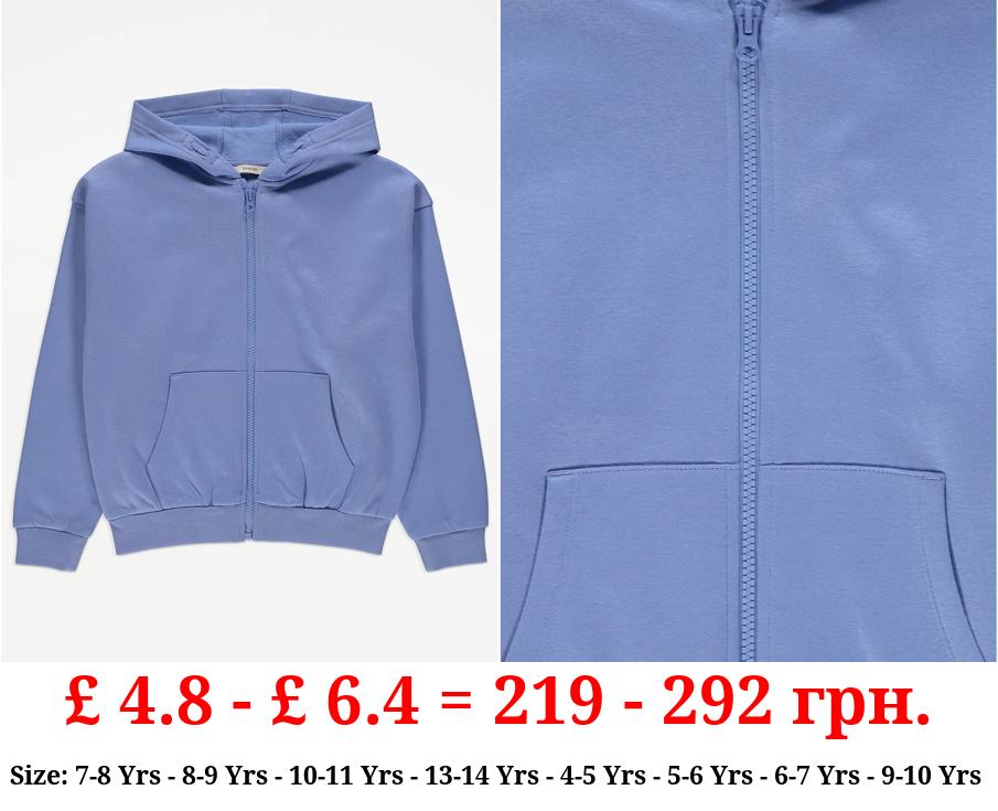 Blue Zip Up Hoodie