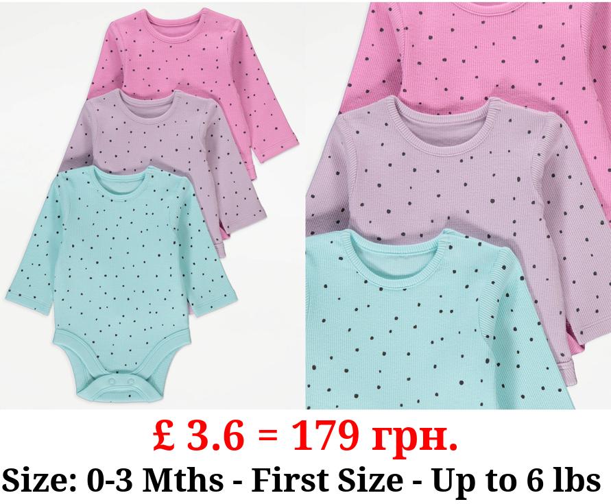Bright Spot Long Sleeve Bodysuits 3 Pack